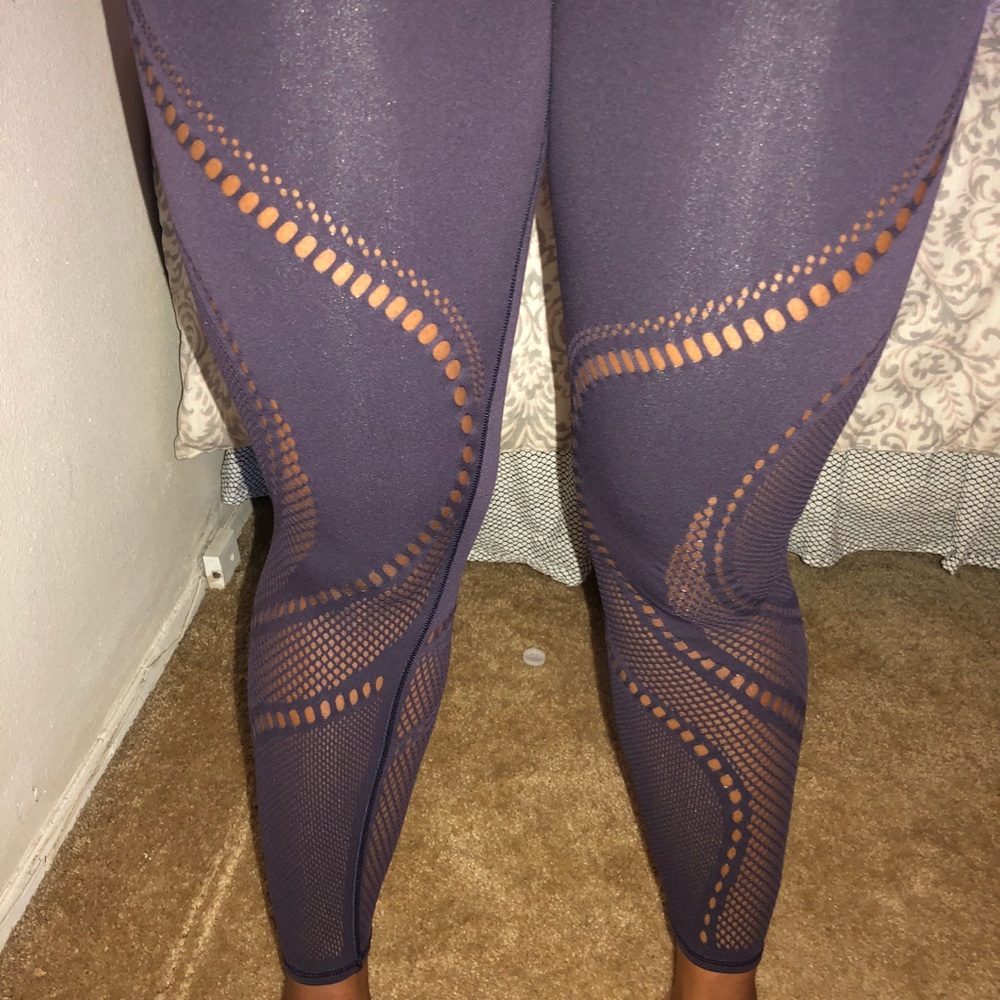 Lululemon purple laser cut leggings